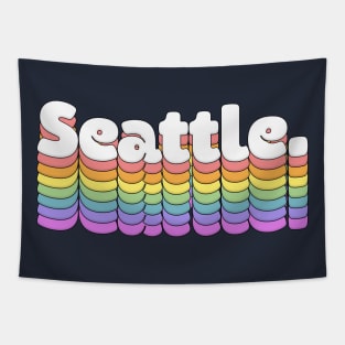 Seattle \\// Retro Typography Design Tapestry