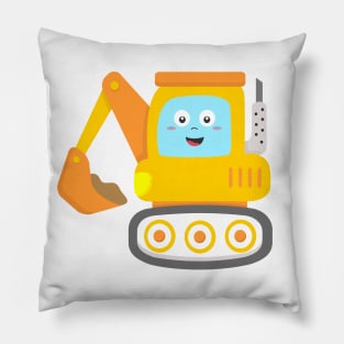 Excavator for Kids Pillow