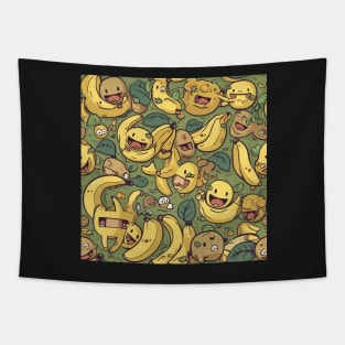 Cartoon Banana Tapestry