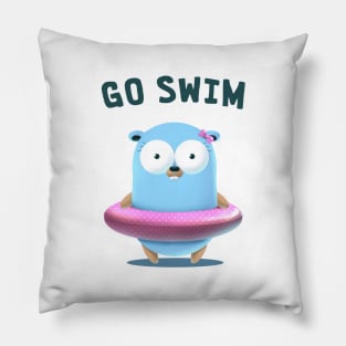 Go Swim for Female Pillow