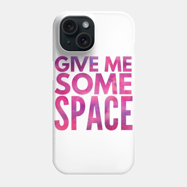 Give Me Some Space Red Pink Star Nebula Phone Case by AstroGearStore