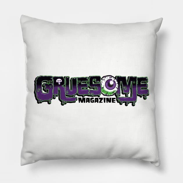 Gruesome Magazine Pillow by Horror News Radio