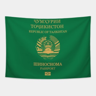 Tajikistan passport Tapestry