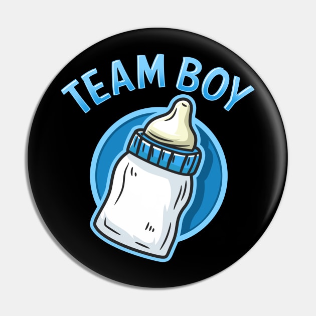 Team Boy - Pregnancy Announcement - Baby Shower Pin by biNutz