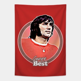 George Best /// Retro Fan Art Design Tapestry