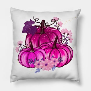 Pink Pumpkins Pillow