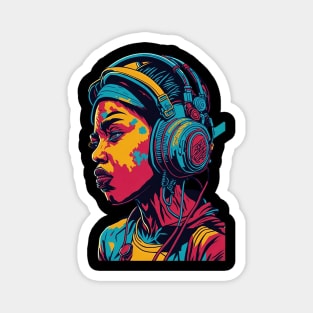 Music Retro Art Magnet