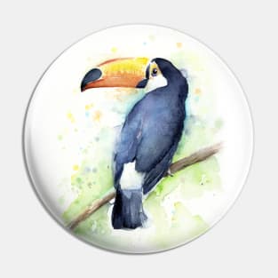 Toucan Watercolor Pin