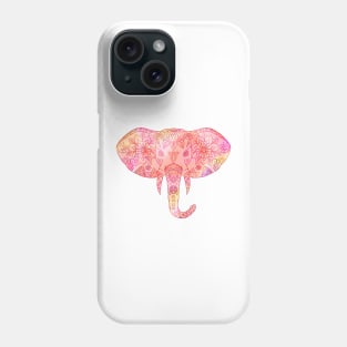 Floral Mandala Elephant Phone Case