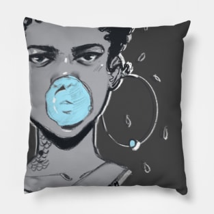 Bubble Gum Girl Pillow