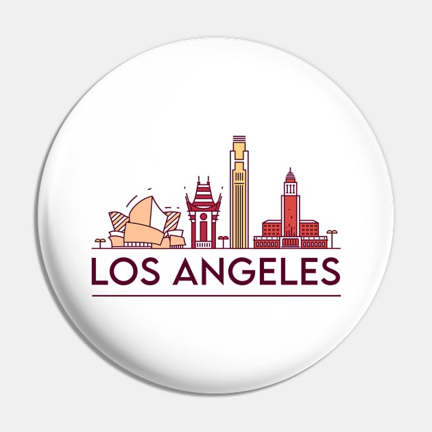 Los Angeles cityscape Pin by SerenityByAlex