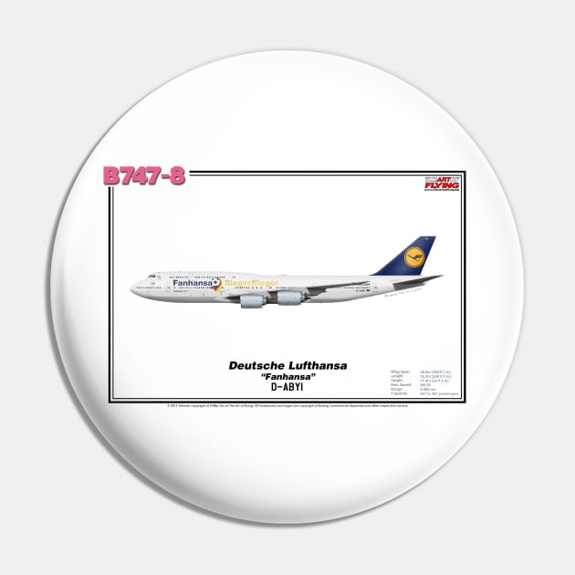 Boeing B747-8 - Deutsche Lufthansa "Fanhansa" (Art Print) Pin by TheArtofFlying