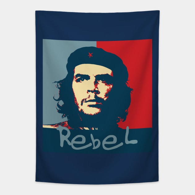 Che Rebel Tapestry by DavidLoblaw