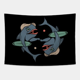 Fish and peace Tapestry