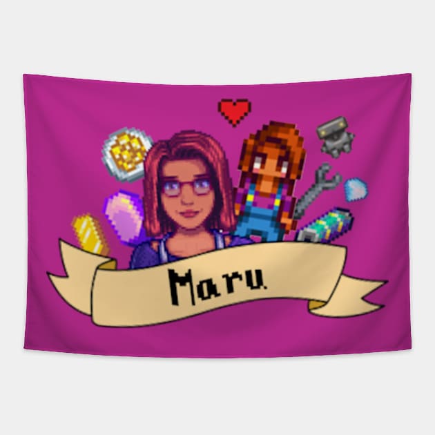 Maru Stardew Valley Tapestry by LavenderLilypad