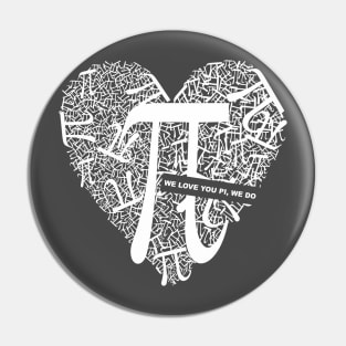 Love Math, Happy Pi Day Pin