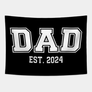 Dad Est. 2024 Promoted To Father Family 2024 Tapestry