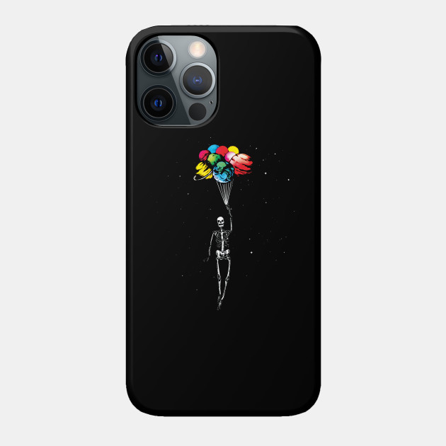 Floating Away - Skeleton - Phone Case