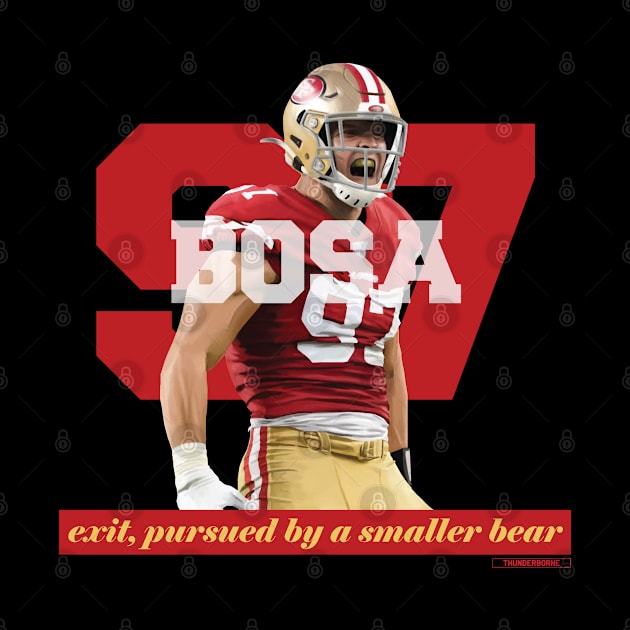 Nick Bosa 97 - SF Niners - Smaller Bear by Thunderborne