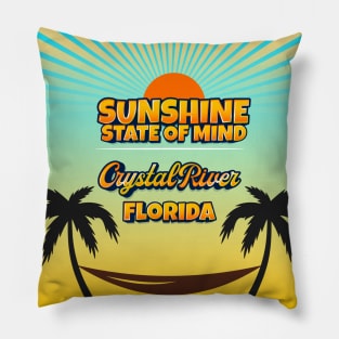 Crystal River Florida - Sunshine State of Mind Pillow