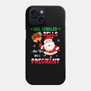 Christmas Pregnancy Announcement New Dad Mom Phone Case