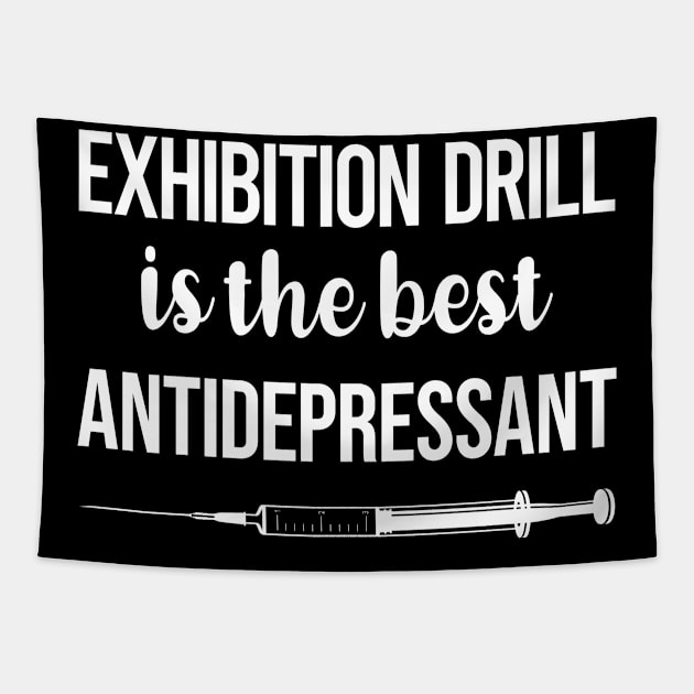 Antidepressant Exhibition Drill Tapestry by symptomovertake