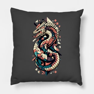 Abstract Animal Dragon 3 Pillow