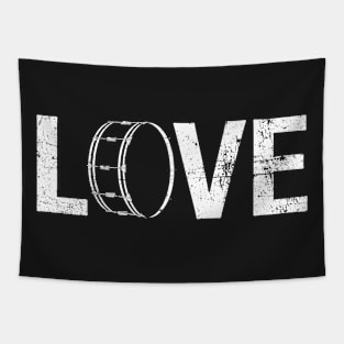 Love Drums L-O-V-E Drummer Tapestry