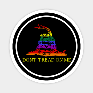 Rainbow Gadsden Flag Magnet