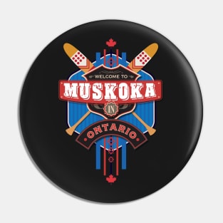 Muskoka crest Pin