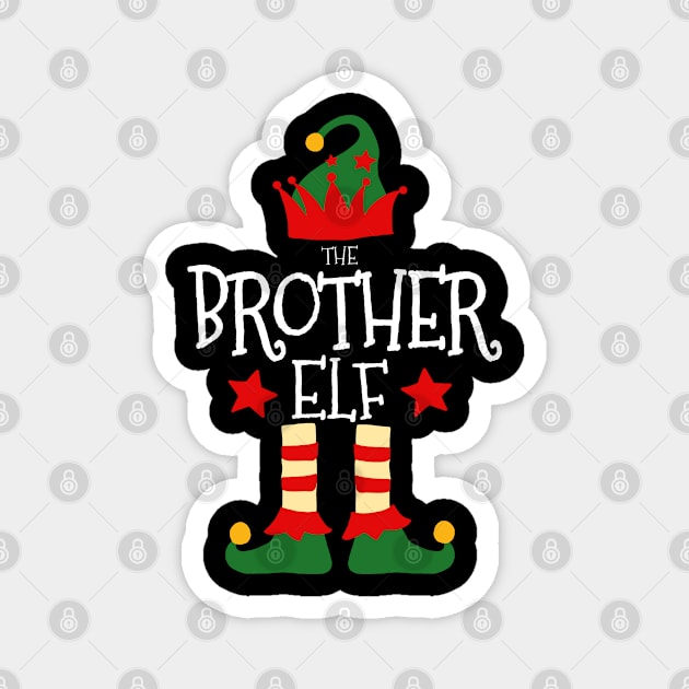 Brother Elf Matching Family Group Christmas Party Pajamas Magnet by uglygiftideas