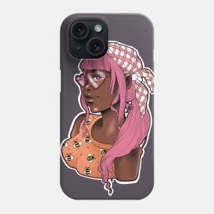 Girl with bees Phone Case