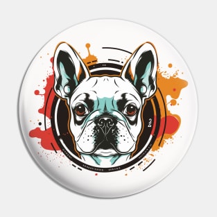 Graffiti Paint French Bulldog Creative Pin