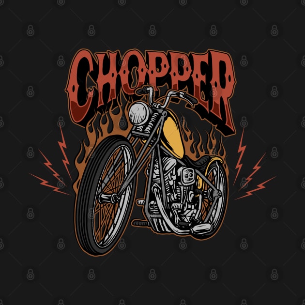 chopper custom bike by graceindrian