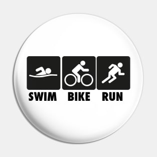 Swim Bike Run Pin