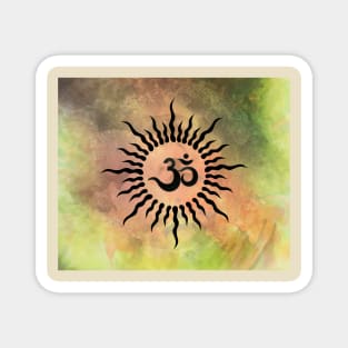 OM colorful rays Magnet