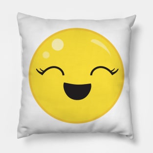 Cute Laughing Face Pillow