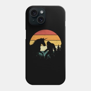 Bigfoot Walking Unicorn Phone Case