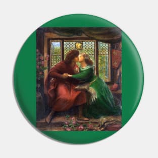 Paolo and Francesca - Dante Gabriel Rossetti Pin