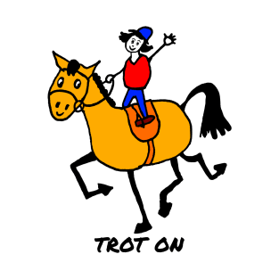 Trot On Pony Cartoon T-Shirt