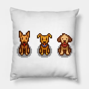 Stardew Valley Pets: 3 Dogs Pillow