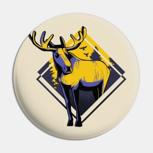 Elk sweden in the nature Pin