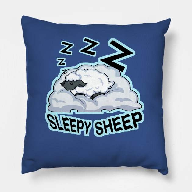 Sleepy Sheep Pillow by Ashe Cloud