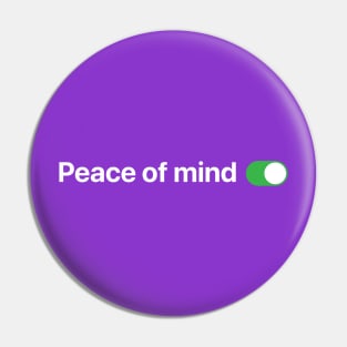 Peace of mind switch Pin
