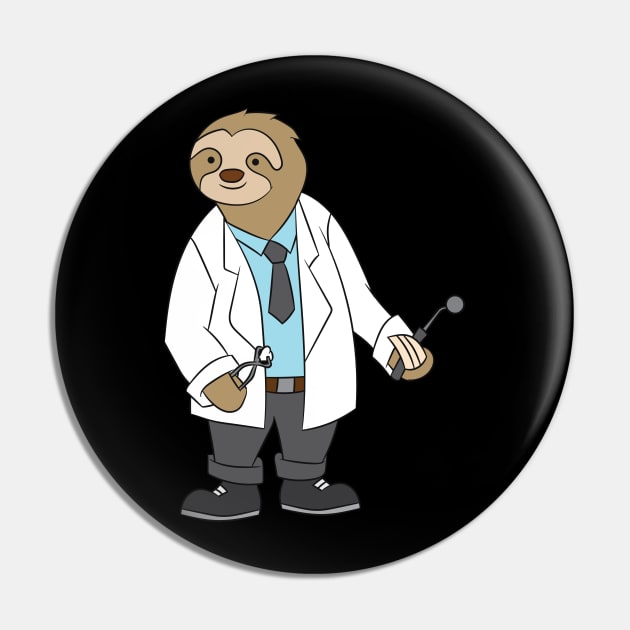 Dental Assistant Shirt | Sloth Doctor Gift Pin by Gawkclothing