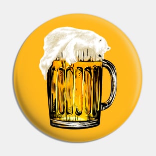 Bear on Beer Pin