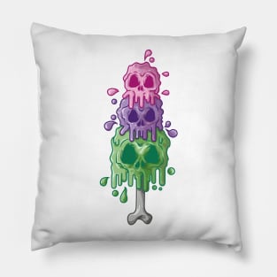 ice skull Pillow