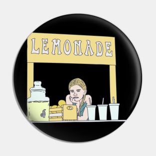 Lemonade Stand - Plywood Table - Lemon Beverage Pin