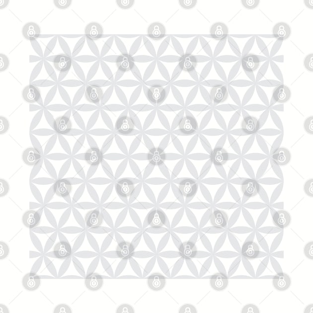 Grey Flower of life pattern by kallyfactory