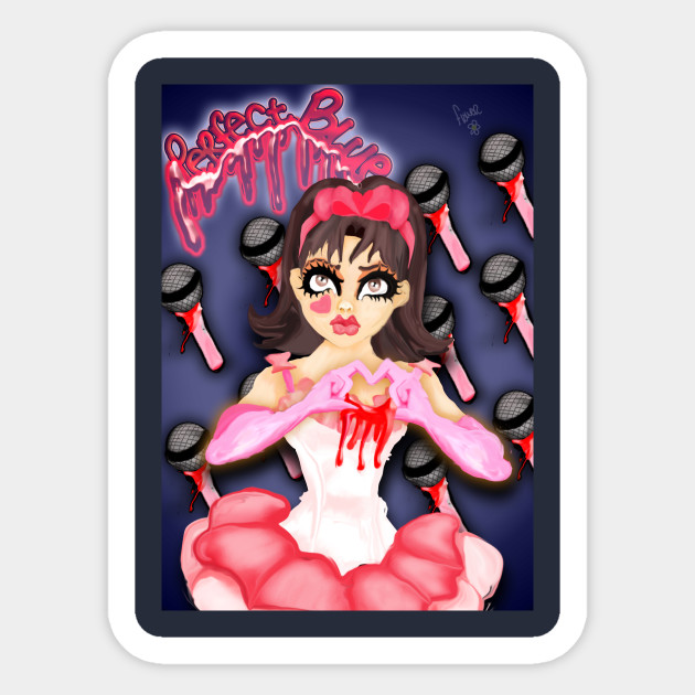 Get Wallpaper Perfect Blue Perfect Blue Sticker Teepublic For iPhone Free